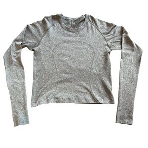 LULULEMON Dark Gray Women's Athletic Top Size - 6
